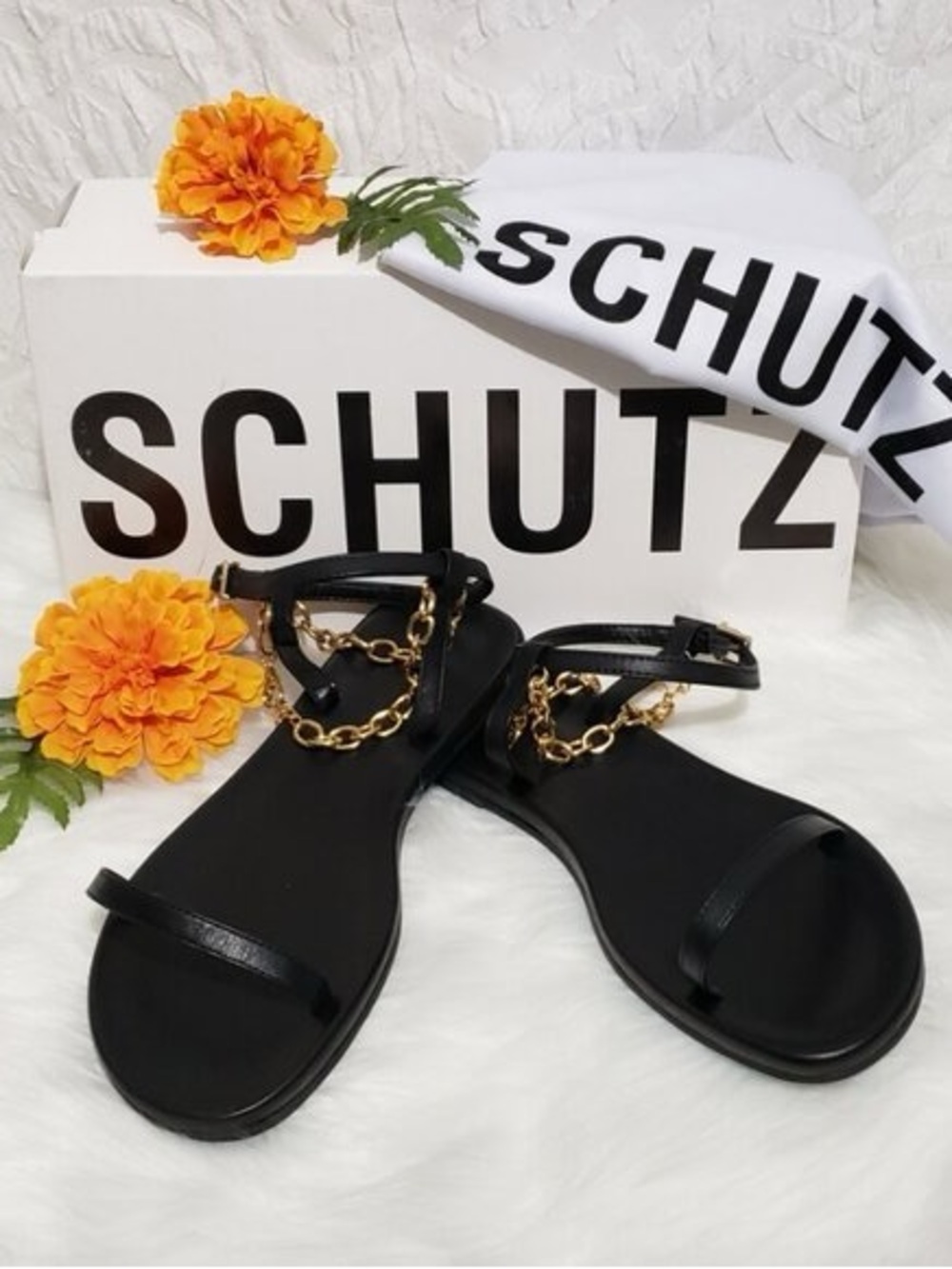 Schutz CELYNA LEATHER SANDAL NWT